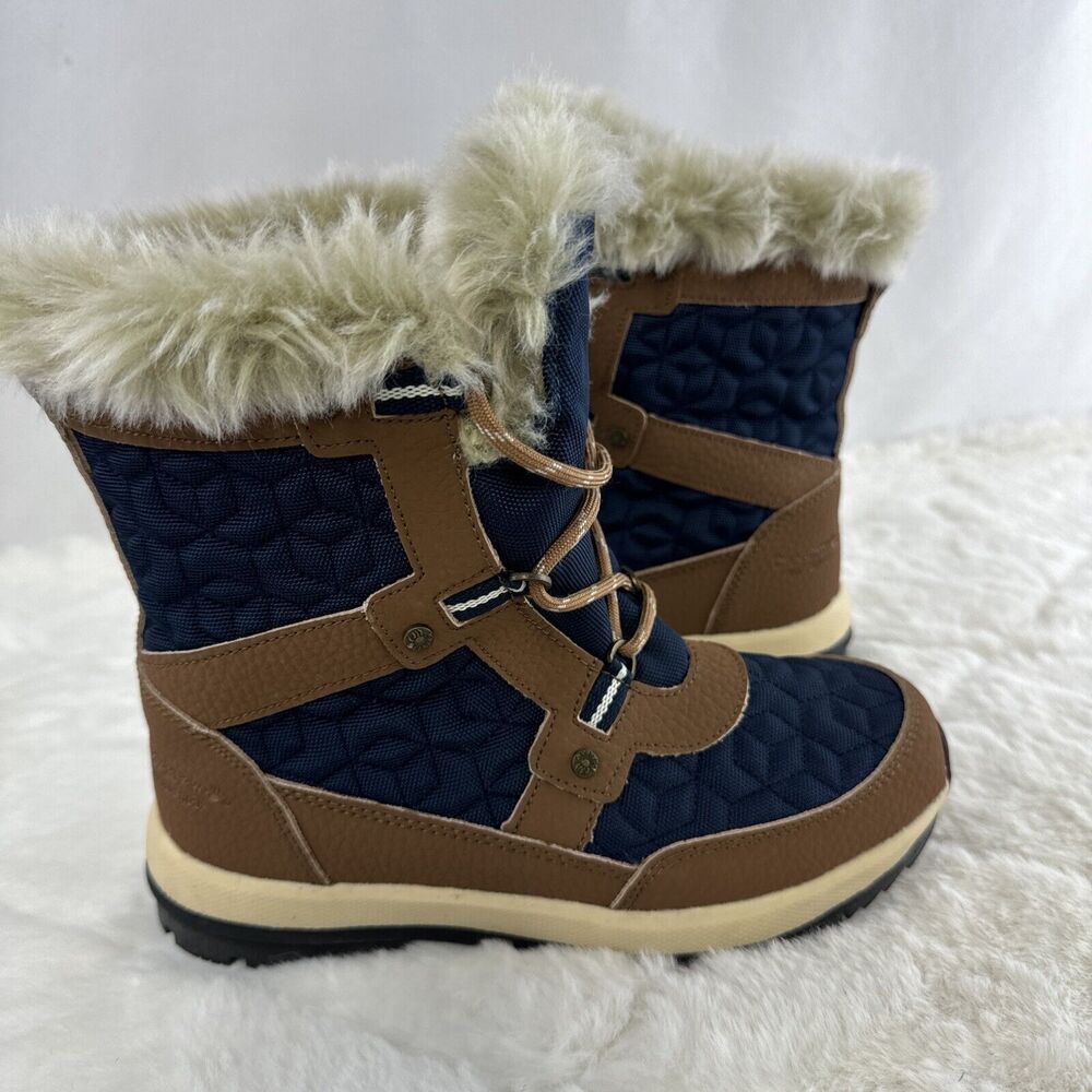 Bearpaw Women's Marina Blue Hickory Waterproof Snow Boots 2150W Size 6 - Picture 3 of 9